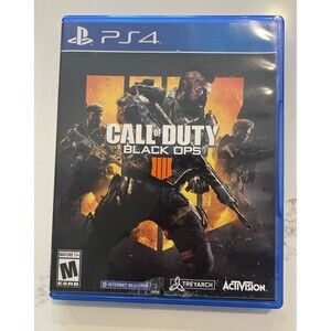 Call of Duty: Black Ops 4 First-Person Shooter Game. PlayStation 4. Tested works
